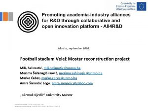 Mostar september 2020 Football stadium Vele Mostar reconstruction