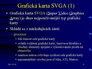 Grafick karta SVGA 1 Grafick karta SVGA Super