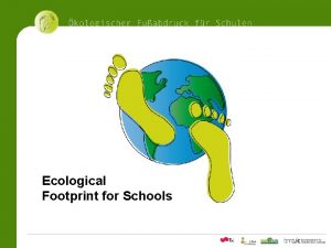 11kologischer Fuabdrucksrechner fr Schulen Ecological Footprint for Schools