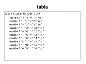 tabla tabla sumar del 7 del 0 al