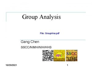 Group Analysis File Group Ana pdf Gang Chen
