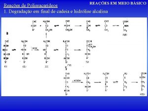 REAES EM MEIO BSICO Reaes de Polissacardeos 1