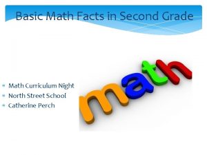 Basic Math Facts in Second Grade Math Curriculum