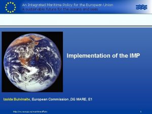 An Integrated Maritime Policy for the European Union
