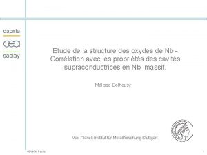 Etude de la structure des oxydes de Nb