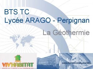 BTS TC Lyce ARAGO Perpignan La Gothermie www