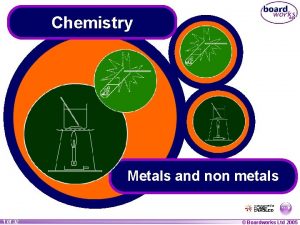 Chemistry Metals and non metals 1 of 32