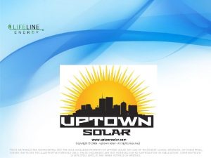 www uptownsolar com Copyright 2009 Uptown Solar All