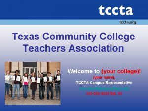 tccta org Texas Community College Teachers Association Welcome