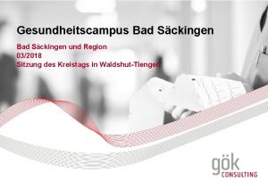 Gesundheitscampus Bad Sckingen und Region 032018 Sitzung des