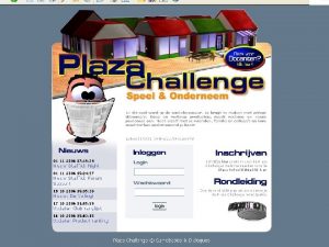 Wat is Plaza Challenge Een economisch georinteerd interactief