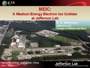MEIC A Medium Energy Electron Ion Collider at
