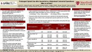 Prolonged Opioid Use after Anorectal vs Abdominal Colorectal