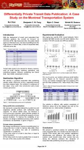 Differentially Private Transit Data Publication A Case Study