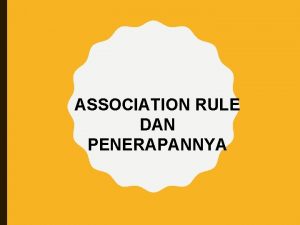Contoh soal association rule