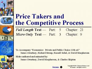 Price Takers and the Competitive Process Full Length