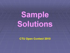 Sample Solutions CTU Open Contest 2010 Arbitrage Arbitrage