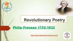 Revolutionary Poetry Philip Freneau 1752 1832 https uerjundergradslit