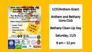 LCIFAnthem Grant Anthem and Bethany Lions Club Bethany