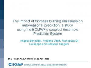The impact of biomass burning emissions on subseasonal