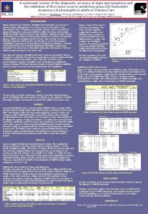 A systematic review of the diagnostic accuracy of