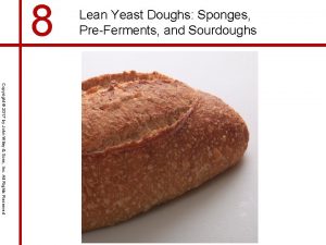 8 Lean Yeast Doughs Sponges PreFerments and Sourdoughs