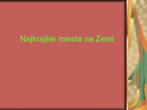 Najkrajie miesta na Zemi Vek koralov barira Vek