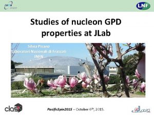 Studies of nucleon GPD properties at JLab Silvia