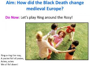 Aim How did the Black Death change medieval