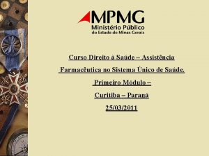 Curso Direito Sade Assistncia Farmacutica no Sistema nico