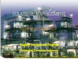 STRATEGIC MANAGEMENT DR HERMAN S MBA BUSINESS STRATEGY