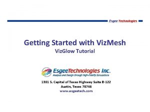 Getting Started with Viz Mesh Viz Glow Tutorial
