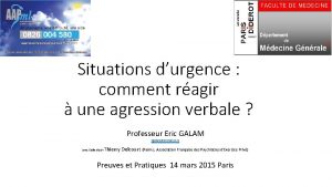 Situations durgence comment ragir une agression verbale Professeur