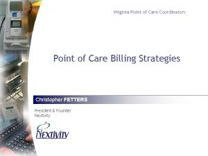 Virginia Point of Care Coordinators Point of Care
