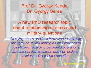 Prof Dr Gyrgy Kende Dr Gyrgy Seres A