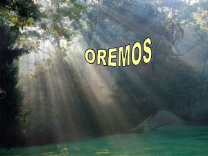 Oremos con el Salmo 63 El salmo 63