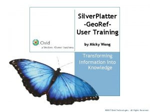 Silver Platter Geo Ref User Training by Micky