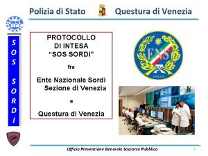 Polizia di Stato S O S S O