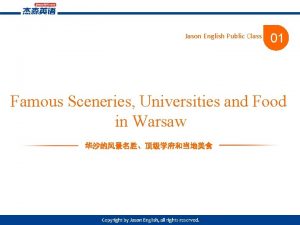 Jason English Public Class 01 Famous Sceneries Universities