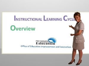 INSTRUCTIONAL LEARNING CYCLE Overview Office of Education Improvement