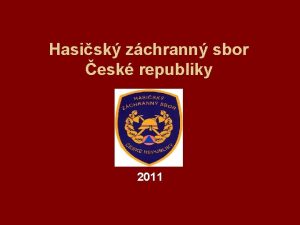 Hasisk zchrann sbor esk republiky 2011 Porn prevence