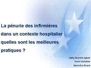 La pnurie des infirmires dans un contexte hospitalier