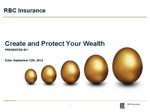RBC Insurance Create and Protect Your Wealth PRESENTED
