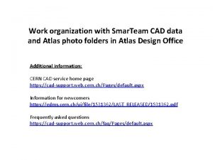 Work organization with Smar Team CAD data and