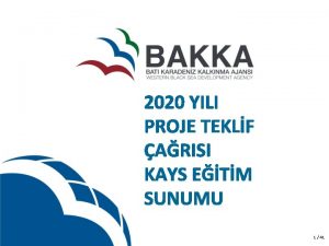 2020 YILI PROJE TEKLF ARISI KAYS ETM SUNUMU