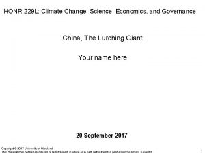 HONR 229 L Climate Change Science Economics and