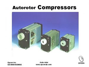 Autorotor Opcon Inc QS 9000ISO 9002 Compressors Auto