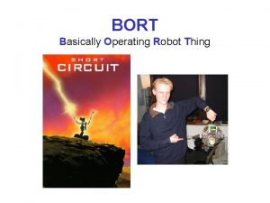 BORT Basically Operating Robot Thing Aufgabenstellung Realisierung eines