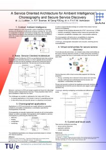 A Service Oriented Architecture for Ambient Intelligence Choreography