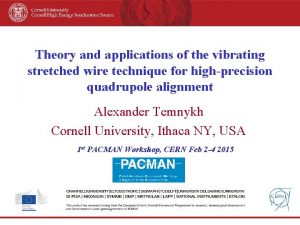 Theory and applications of the vibrating stretched wire